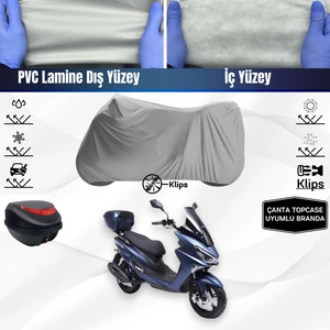 Ultra Shop Rks Newlight 125 Pro Uyumlu Motosiklet Brandası Arka Çanta Topcase Uyumlu Motor Brandası