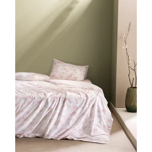 Madame Coco Tiny King Size %100 Pamuk Ranforce Baskılı Nevresim Takımı - Pudra