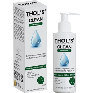 CLEAN Defence (TB4) Yüz Temizleme Köpük Jeli  - 200 ml 
Yağlı ve Akneye Eğilimli Ciltler İçin Sebum Dengeleme Etkili Yüz Temizleme Köpük Jeli