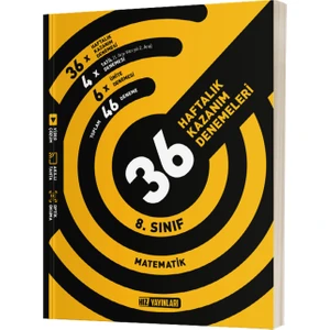 Hız Yayınları 8. Sınıf Matematik 36 Haftalık Kazanım Denemeleri