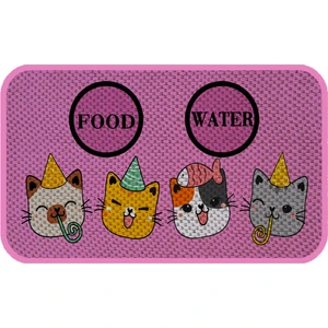 Aktunç Kedi Köpek Mama ve Su Kabı Altı Paspası + Tırmalama 43 x 75 cm