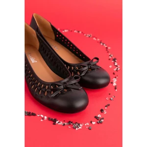 Kadın Hakiki Deri Günlük Kısa Topuklu Babet SS.2024 - Siyah - 36