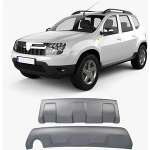 Dacia Duster Uyumlu 2010-2017 Abs Ön-Arka Difüzör Gri