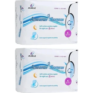 Airiz Hijyenik Gece Pedi (8'li 2 Paket Uzun Gece Pedi)