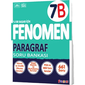 Fenomen Okul Yayınları 7. Sınıf Paragraf B Fenomen Soru Bankası