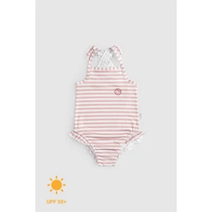 Little Gusto Askılı Uv Korumalı Bebek Mayo Pembe Line