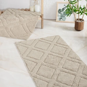 Schafer Home Elly Tafting 2 Li Banyo Paspası 60x100-50x60-Bej