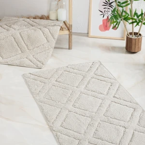 Schafer Home Elly Tafting 2 Li Banyo Paspası 60x100-50x60-Krem