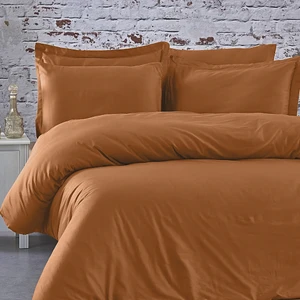 %100 Pamuk 62 Tel (155 TC) Çift Kişilik Nevresim Takımı 160x200cm +30cm Lastikli Çarşaflı (4 Yastık)