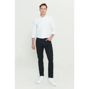 Altınyıldız Classics Erkek Siyah Kanvas Slim Fit Dar Kesim 5 Cep Pantolon