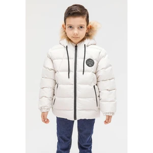 Benitto Kids Benittokids Erkek Çocuk Natürel Kürklü Mont 51289
