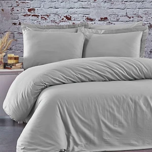 Sabia %100 Pamuk 62 Tel (155 Tc) 180X200+30 cm Lastikli Çarşaflı Battal Boy Nevresim Takımı (4 Yastıklı)