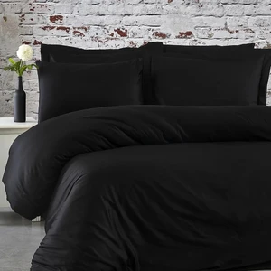 %100 Pamuk 62 Tel (155 TC) Çift Kişilik Nevresim Takımı 150x200cm +30cm Lastikli Çarşaflı (4 Yastık)