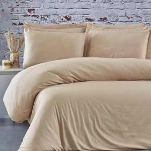 Sabia %100 Pamuk 62 Tel (155 Tc) 150X200+30 cm Lastikli Çarşaflı Çift Kişilik Nevresim Takımı (4 Yastıklı)