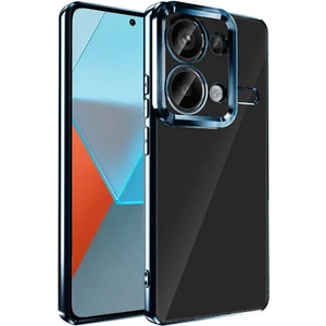 Xiaomi Redmi Note 13 Pro 4g Uyumlu Kılıf Şeffaf Logo Gösteren Parlak Renkli Kenarlı Kapak