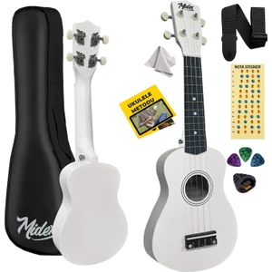 UKX-901WH Beyaz Soprano Ukulele (Askı Çanta Metod Pena)