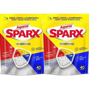 Sparx Diamond Bulaşık Makinesi Kapsülü 40'lı x 2 Adet
