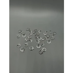 Egem Aksesuar 20 Adet Küpe Kancası Ay Kanca Gümüş