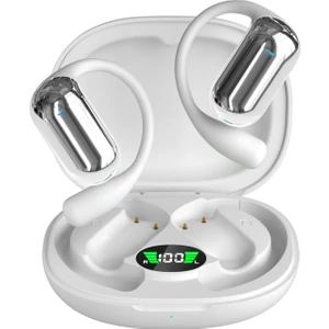 YYK-Q16S Bluetooth 5.3 Spor Kulaklık Gürültü Azaltma Ows Kablosuz Kulaklık - Beyaz (Yurt Dışından)
