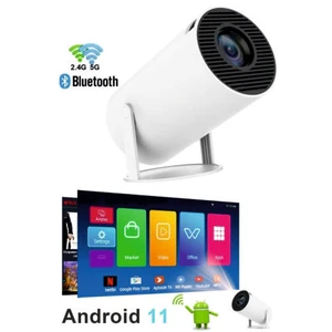 Taşınabilir Sinema Projektörü 1280 * 720P Ev Sineması Bluetooth Android 11