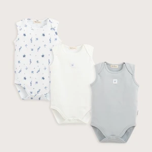 Under The Sea 3lü Body Set Ekru/gri/printed