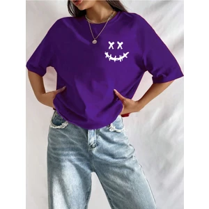 Gülen Yüz Baskı Unisex T-Shirt