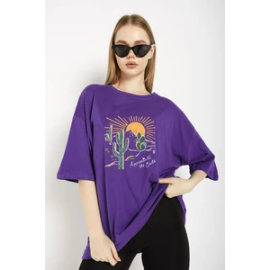 Çöl Tema Baskı Unisex T-Shirt