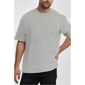 Unisex Pamuklu Bisiklet Yaka T-Shirt
