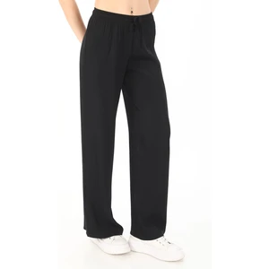 Penye Bizden  Flosh Viskon Oversize Pantolon-Siyah