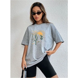 Çöl Tema Baskı Unisex T-Shirt