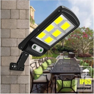 Elite AVM Solar Güneş Enerjili LED Bahçe Aydınlatması 3 Modlu Hareket Sensörlü Duvar Lambası