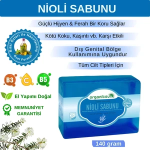Doğal Nioli Sabunu 140 gr Tüm Cilt Tipleri Için Kötü Koku Karşıtı Nioli Yağı Sabunu