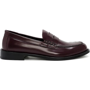 Kadın Bordo Maskülen Loafer 24WFD151522