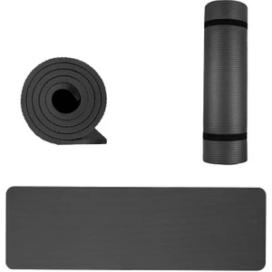 ACD Spor 15 mm Sırtta Taşıma Askılı Pilates Minderi 1.5 cm Pilates Matı Yoga Aerobik Egzersiz Minderi Siyah