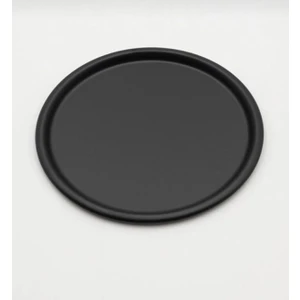 Elzem Tepsi Siyah Renk Yuvarlak Servis ve Sunum Tepsisi