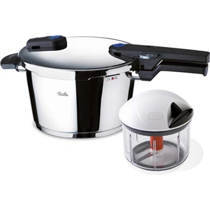 Bluepoint Düdüklü Tencere + Fissler Finecut Sebze Doğrayıcı - Inox / Siyah - 6 lt