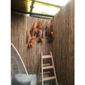 Doğal Kamış Hasır Çit 120 Cm X 2.5 Metre Balkon Çiti Hasır Bambu Çit Bahçe Çiti Ve Gölgelik