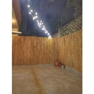Doğal Kamış Hasır Çit 120 Cm X 3 Metre Balkon Çiti Hasır Bambu Çit Bahçe Çiti Ve Gölgelik