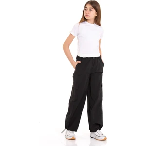 Beli Garni Lastikli Cepli Paçası Stoper Lastikli Paraşüt Kız Çocuk Pantolon