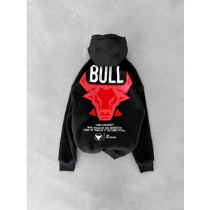 Abluka Online Oversize Bull Baskılı Hoodie Siyah