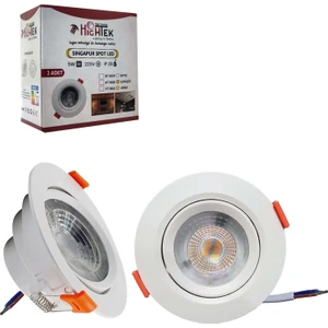 Spot LED Beyaz 5W 9cm 2 Adet Hıghtek HT-0659