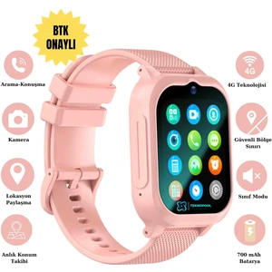 Tekno Pool Hx Kids 4g Max+ Btk Kayıtlı Sim Kartlı Akıllı Çocuk Saati