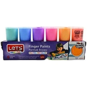 Parmak Boyası Pastel Renkler 6 Renk L 5500P