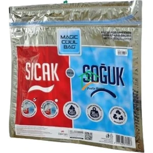 Magic Cool Bag Sıcak Soğuk Taşıma Torbası 50X50X10 cm 20 kg 3 Adet Isı Yalıtımlı Torba Poşet