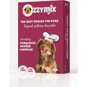 Kurutulmuş Dana kuzu Akciğer Lokmalık Köpek Ödül Maması 60 gr
