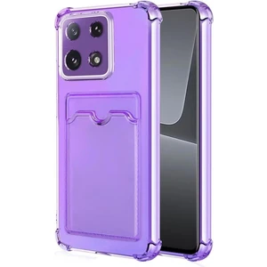 Xiaomi 14 Kılıf Darbe Emici Köşe Korumalı Kartlıklı Cüzdanlı Silikon Kapak