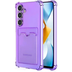 Samsung Galaxy S24 Kılıf Darbe Emici Köşe Korumalı Kartlıklı Cüzdanlı Silikon Kapak