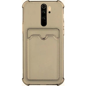 Redmi Note 8 Kılıf Darbe Emici Köşe Korumalı Kartlıklı Cüzdanlı Silikon Kapak
