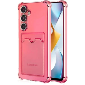 Samsung Galaxy S24 Plus Kılıf Darbe Emici Köşe Korumalı Kartlıklı Cüzdanlı Silikon Kapak