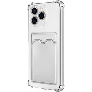 Infinix Hot 40 Pro Kılıf Darbe Emici Köşe Korumalı Kartlıklı Cüzdanlı Silikon Kapak